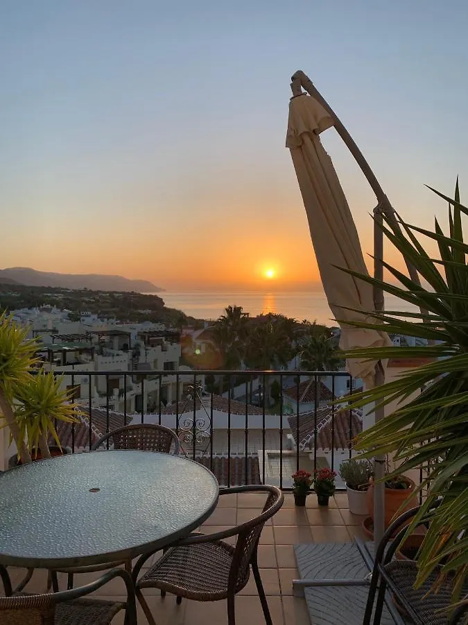 Playa Burriana, Stor Terass, Havsutsikt, Pool Apartment Nerja