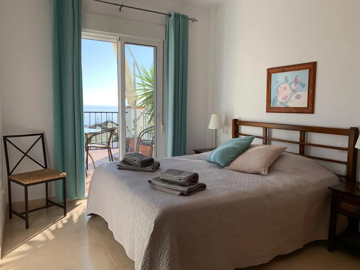 Playa Burriana, Stor Terass, Havsutsikt, Pool Apartment Nerja