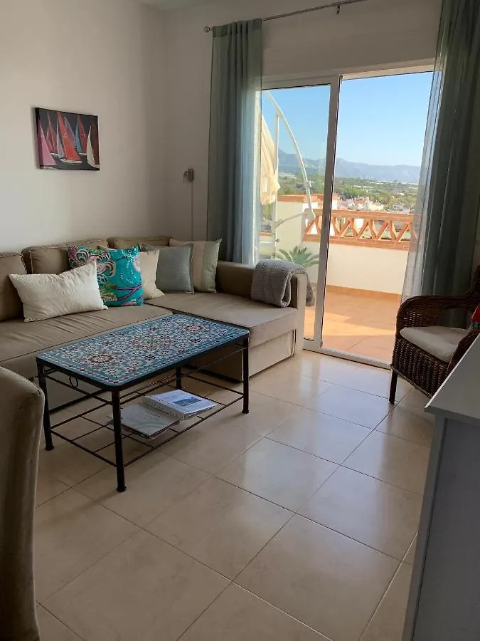 Playa Burriana, Stor Terass, Havsutsikt, Pool Apartment Nerja