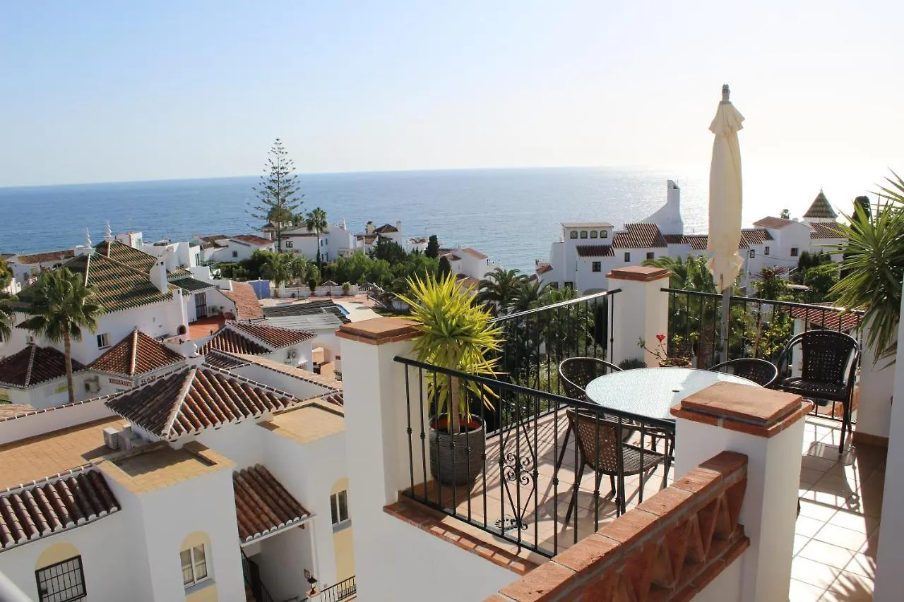 Playa Burriana, Stor Terass, Havsutsikt, Pool Apartment Nerja Spain