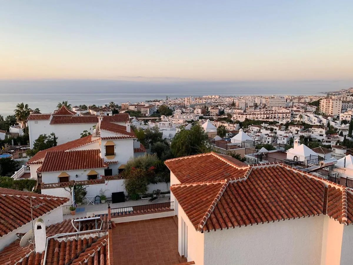 Playa Burriana, Stor Terass, Havsutsikt, Pool Apartment Nerja