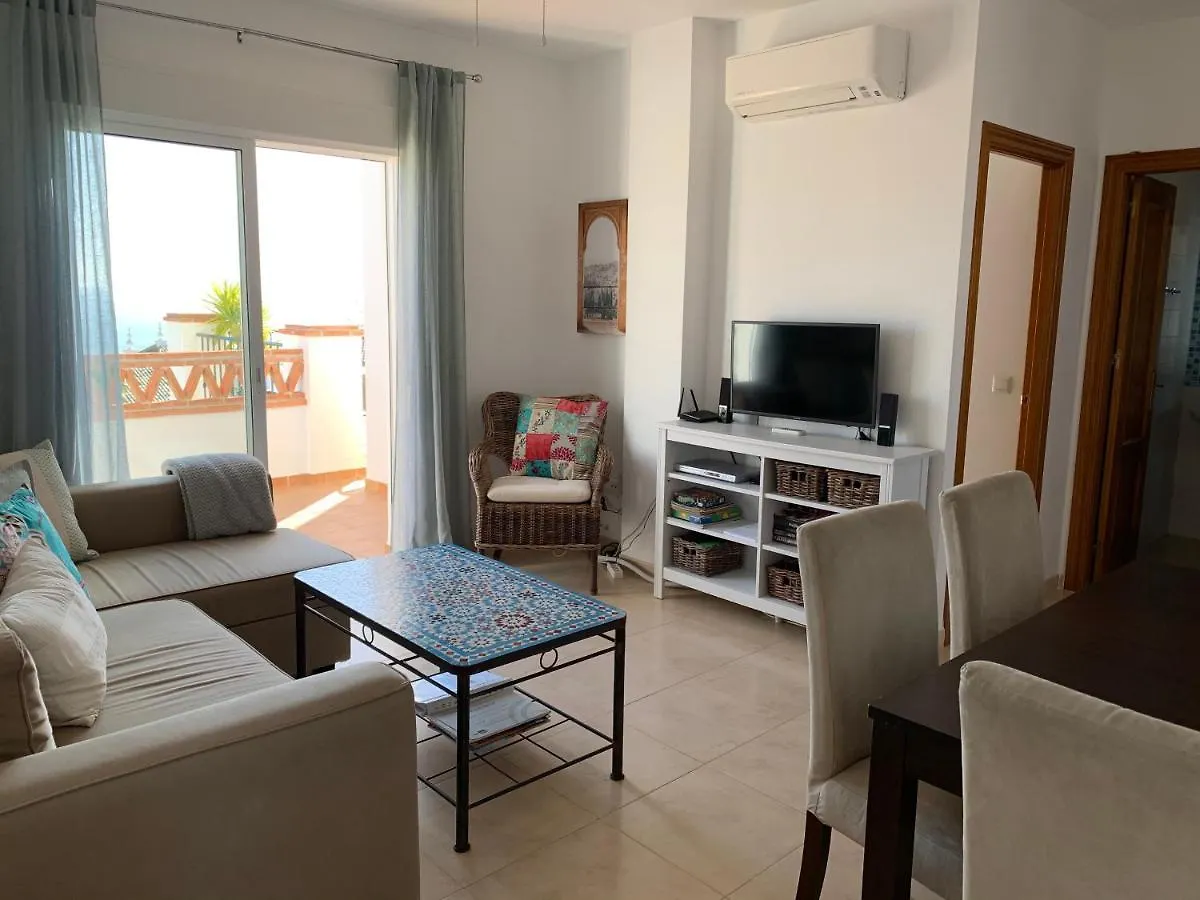Playa Burriana, Stor Terass, Havsutsikt, Pool Apartment Nerja Spain