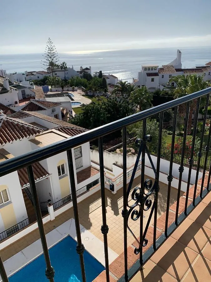Playa Burriana, Stor Terass, Havsutsikt, Pool Apartment Nerja Spain
