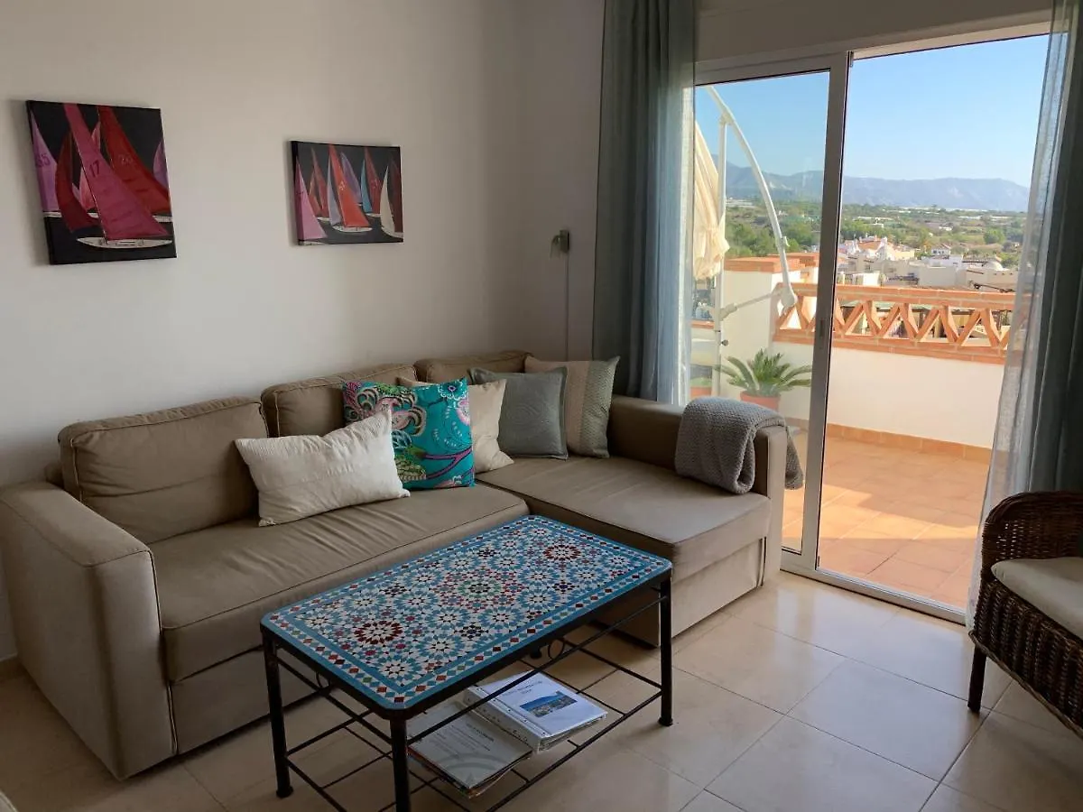 Playa Burriana, Stor Terass, Havsutsikt, Pool Apartment Nerja